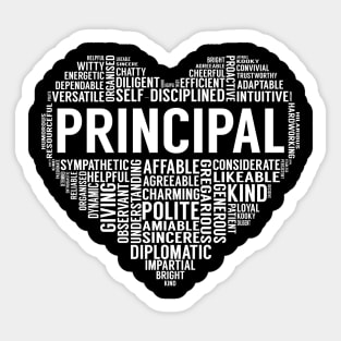 Principal Heart Sticker